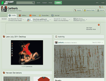 Tablet Screenshot of carthoris.deviantart.com