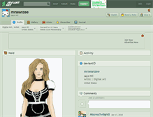 Tablet Screenshot of mrseanzee.deviantart.com