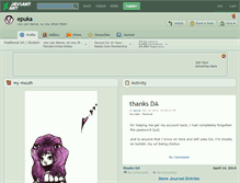 Tablet Screenshot of epuka.deviantart.com