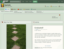 Tablet Screenshot of nadrielle.deviantart.com