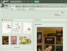 Tablet Screenshot of etyo.deviantart.com