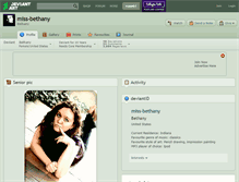 Tablet Screenshot of miss-bethany.deviantart.com