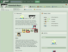 Tablet Screenshot of homestuck-boys.deviantart.com