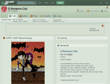 Tablet Screenshot of iz-romance-club.deviantart.com