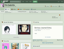 Tablet Screenshot of pink-nadeshiko.deviantart.com