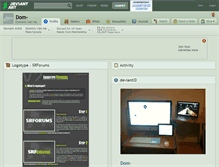 Tablet Screenshot of dom-.deviantart.com