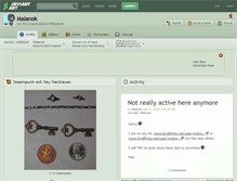 Tablet Screenshot of malanok.deviantart.com