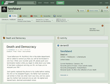 Tablet Screenshot of fanofaband.deviantart.com