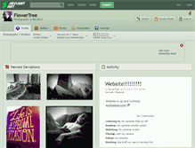 Tablet Screenshot of flowertree.deviantart.com