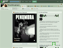 Tablet Screenshot of penumbra-group.deviantart.com