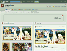 Tablet Screenshot of kibawolflover.deviantart.com