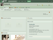 Tablet Screenshot of ginasavelle.deviantart.com