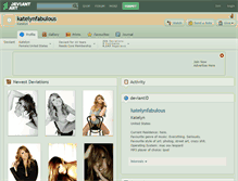 Tablet Screenshot of katelynfabulous.deviantart.com