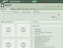 Tablet Screenshot of marcoman.deviantart.com