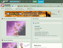 Tablet Screenshot of amyclub.deviantart.com