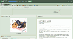 Desktop Screenshot of honeyhana.deviantart.com