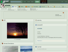 Tablet Screenshot of echolot.deviantart.com