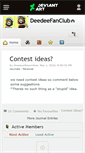 Mobile Screenshot of deedeefanclub.deviantart.com
