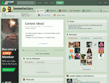 Tablet Screenshot of deedeefanclub.deviantart.com