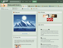 Tablet Screenshot of honey-and-clover.deviantart.com