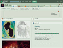 Tablet Screenshot of ninab-art.deviantart.com