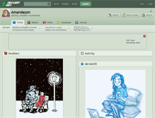 Tablet Screenshot of amandazon.deviantart.com