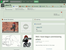 Tablet Screenshot of cobra175.deviantart.com