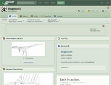 Tablet Screenshot of kingkroc45.deviantart.com
