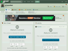 Tablet Screenshot of elroycohen.deviantart.com