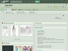 Tablet Screenshot of cruz-hime.deviantart.com