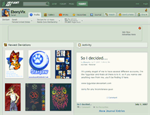 Tablet Screenshot of ebonyvix.deviantart.com