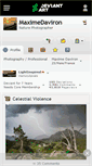 Mobile Screenshot of maximedaviron.deviantart.com