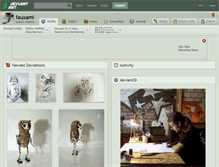 Tablet Screenshot of fauxami.deviantart.com