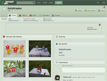 Tablet Screenshot of kellykreates.deviantart.com
