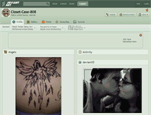 Tablet Screenshot of closet-case-808.deviantart.com