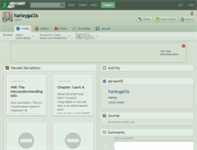Tablet Screenshot of harleygal26.deviantart.com