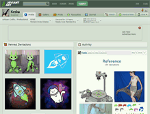 Tablet Screenshot of keska.deviantart.com