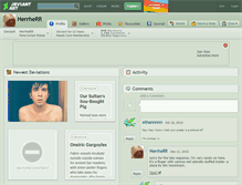 Tablet Screenshot of herrherr.deviantart.com
