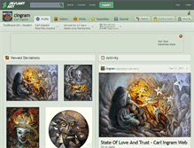 Tablet Screenshot of cingram.deviantart.com