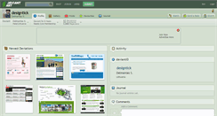 Desktop Screenshot of designtick.deviantart.com
