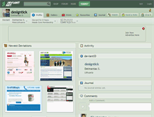 Tablet Screenshot of designtick.deviantart.com