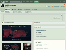 Tablet Screenshot of captain-emerald.deviantart.com