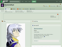 Tablet Screenshot of blackamethyst.deviantart.com