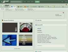 Tablet Screenshot of mica1.deviantart.com