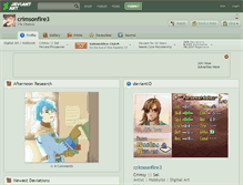 Tablet Screenshot of crimsonfire3.deviantart.com