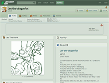 Tablet Screenshot of jes-the-dragonfox.deviantart.com