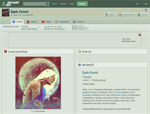Tablet Screenshot of dark-fenrir.deviantart.com