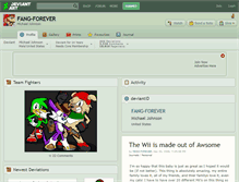 Tablet Screenshot of fang-forever.deviantart.com