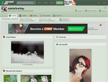 Tablet Screenshot of adelleoneway.deviantart.com