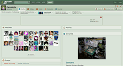 Desktop Screenshot of damiatrix.deviantart.com